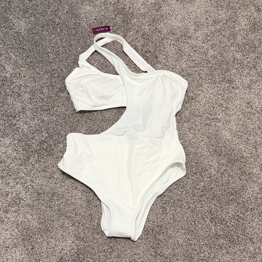 Adore Me White One Piece Swimsuit